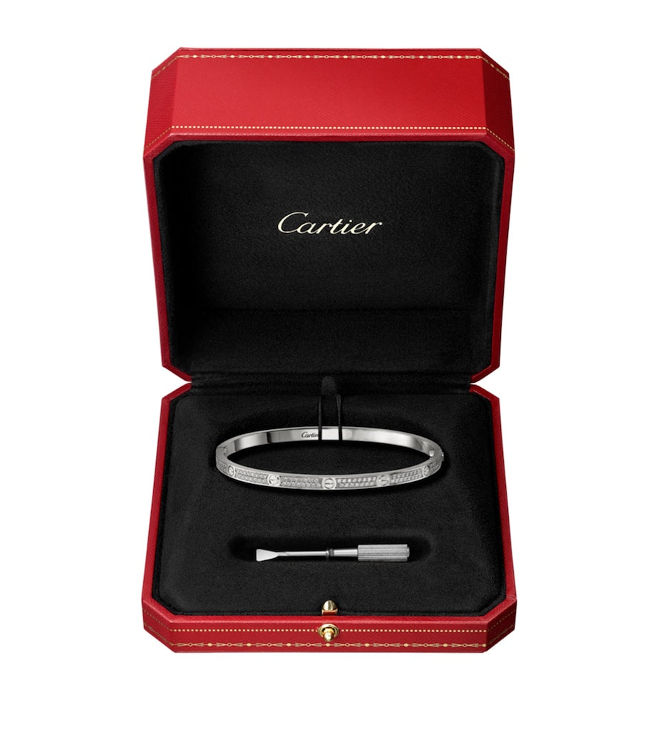 LOVE Small White Gold Bracelet