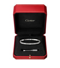 LOVE Small White Gold Bracelet