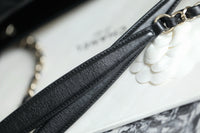 CC 26M Raffia Braided Lambskin Shopping Tote