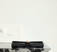 CC Calfskin Lizard Embossed Clutch