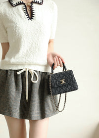 CC 26P Quilted Handle Clutch