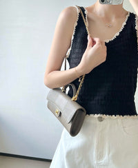 CC Calfskin Lizard Embossed Clutch