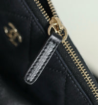 CC 26M Raffia Braided Lambskin Shopping Tote