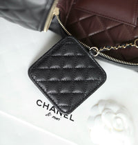 CC Caviar Quilted Large Vanity Pouch