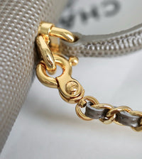 CC Calfskin Lizard Embossed Clutch