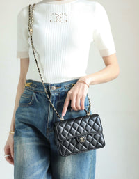 CC Flap Bag with Top Handle