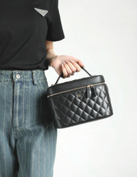 CC Caviar Quilted Large Vanity Pouch