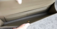 CC Calfskin Lizard Embossed Clutch
