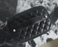 CC Caviar Quilted Large Vanity Pouch