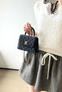 CC 26P Quilted Handle Clutch