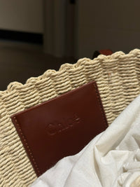 CHLO Horse Medal Basket Tote Bag