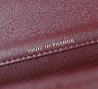 CC Calfskin Lizard Embossed Clutch