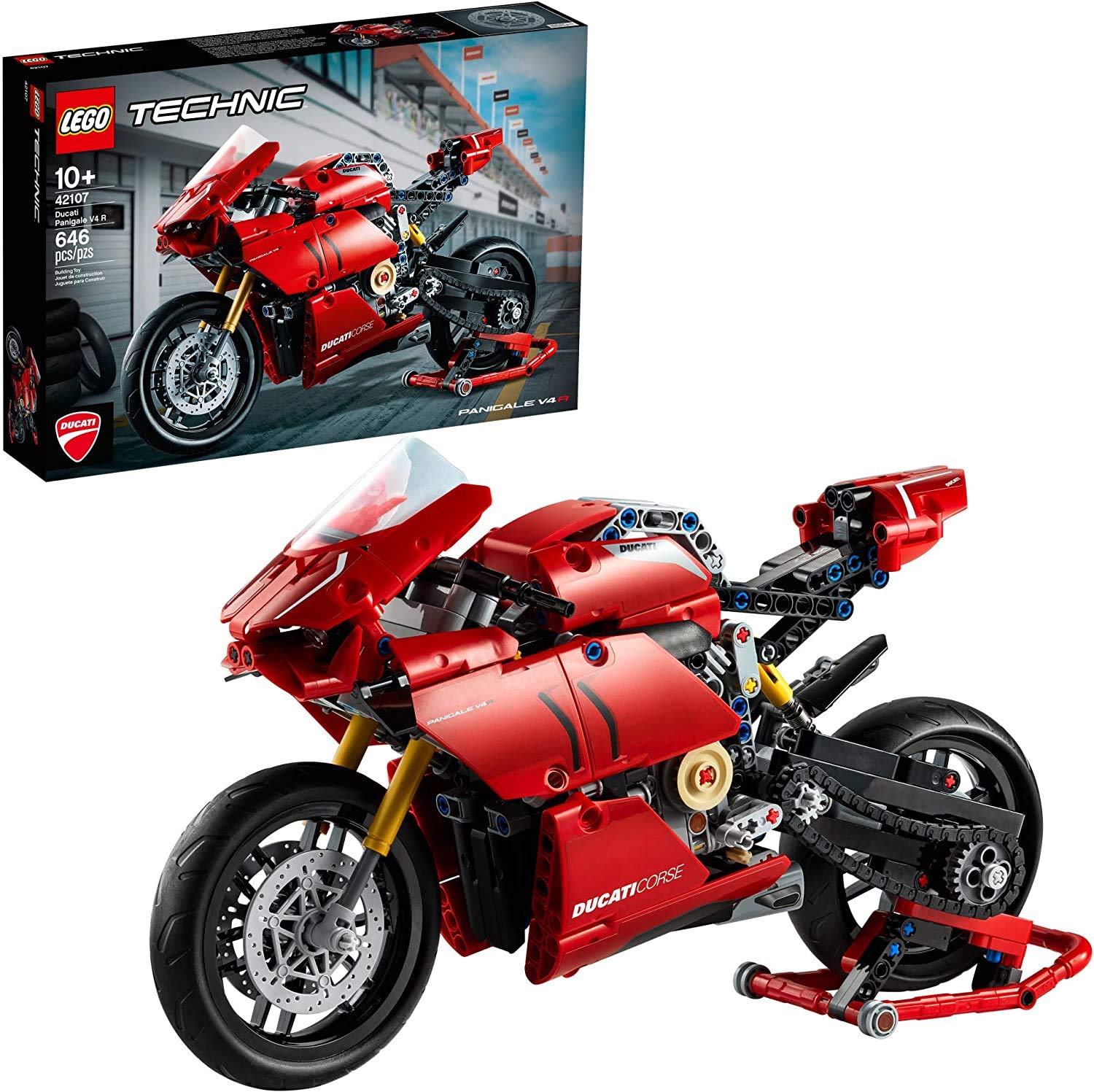 LEGO Technic Ducati Panigale V4 R Motorcycle Toy 42107