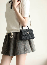 CC 26P Quilted Handle Clutch