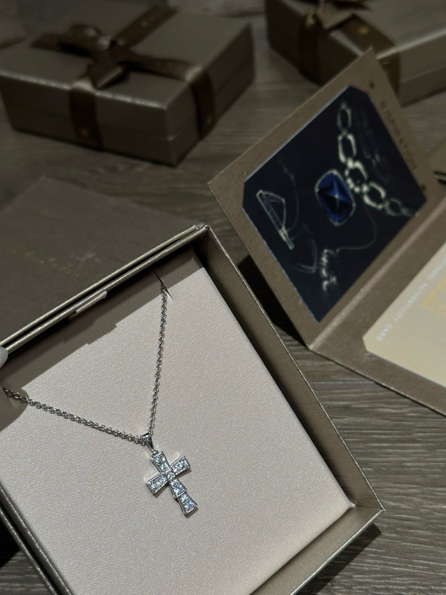 BVLG Serpenti Cross Necklace