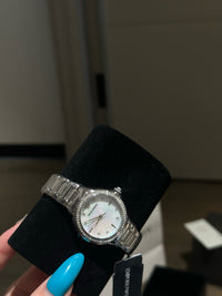 Mother of Pearl Crystal Bezel Watch