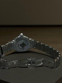 Mother of Pearl Crystal Bezel Watch