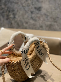 CHLO Small Woven Basket Bag