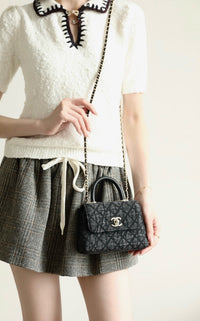 CC 26P Quilted Handle Clutch