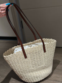 CHLO Horse Medal Basket Tote Bag