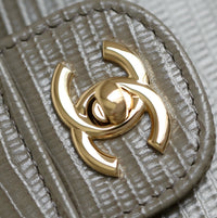 CC Calfskin Lizard Embossed Clutch