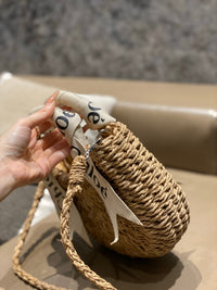 CHLO Small Woven Basket Bag