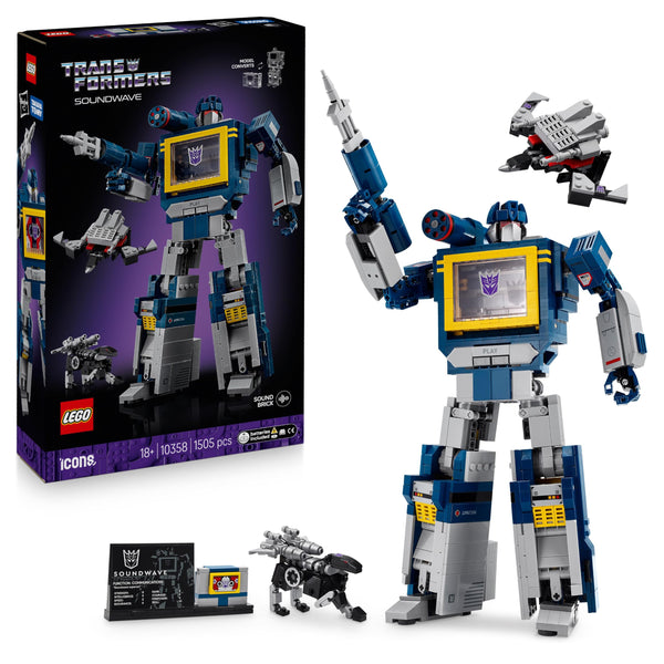 LEGO Icons Transformers Soundwave Set 10358