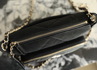 CC Velvet Clutch Bag