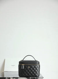 CC Caviar Quilted Large Vanity Pouch