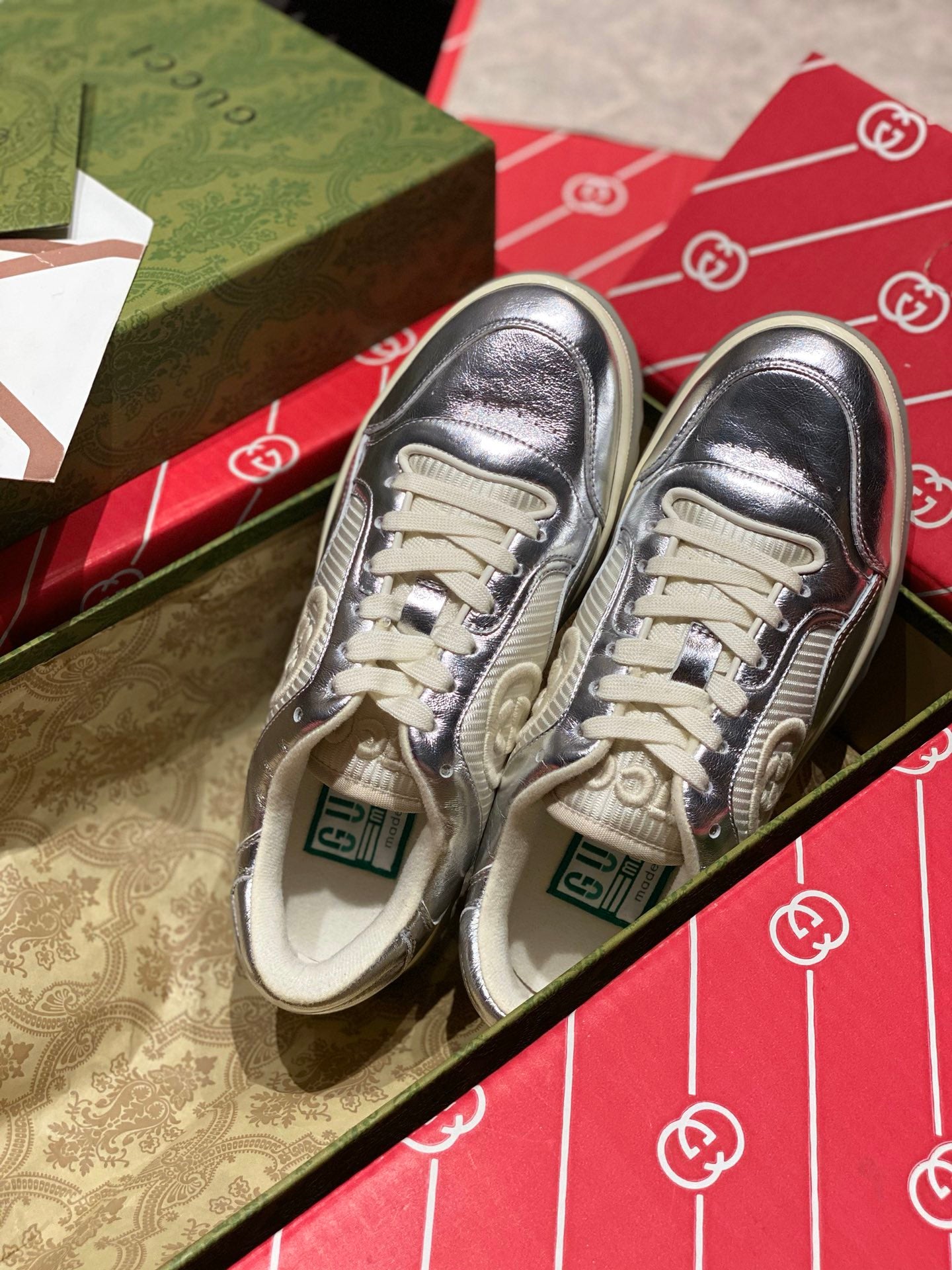GG MAC80 Metallic Sneakers