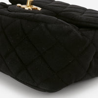 CC Mini Flap Black Velvet