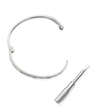LOVE Small White Gold Bracelet