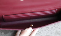 CC Calfskin Lizard Embossed Clutch