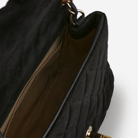 CC Mini Flap Black Velvet