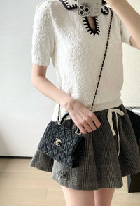 CC 26P Quilted Handle Clutch
