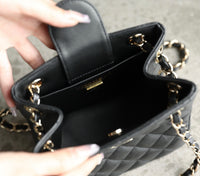 CC Caviar Mini Bucket Bag