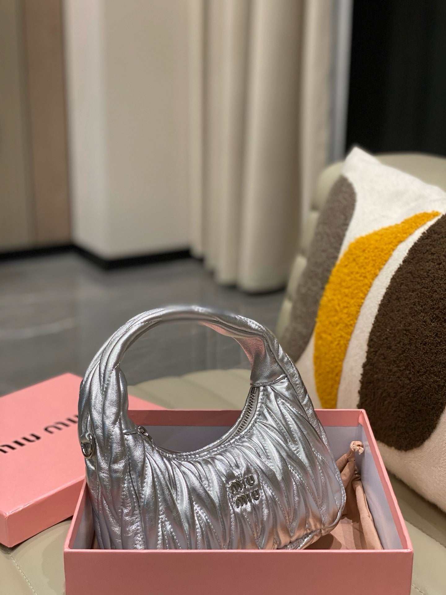 MIU M Mini Hobo Bag