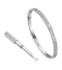 LOVE Small White Gold Bracelet