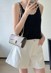 CC Calfskin Lizard Embossed Clutch