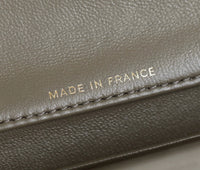 CC Calfskin Lizard Embossed Clutch