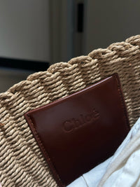 CHLO Horse Medal Basket Tote Bag