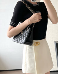 CC Caviar Mini Bucket Bag
