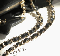 CC Velvet Clutch Bag
