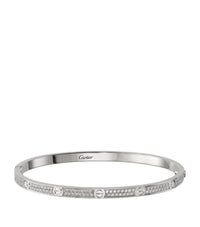 LOVE Small White Gold Bracelet