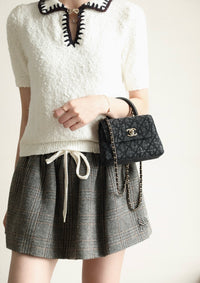 CC 26P Quilted Handle Clutch