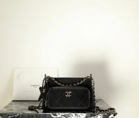 CC Velvet Clutch Bag