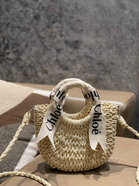 CHLO Small Woven Basket Bag