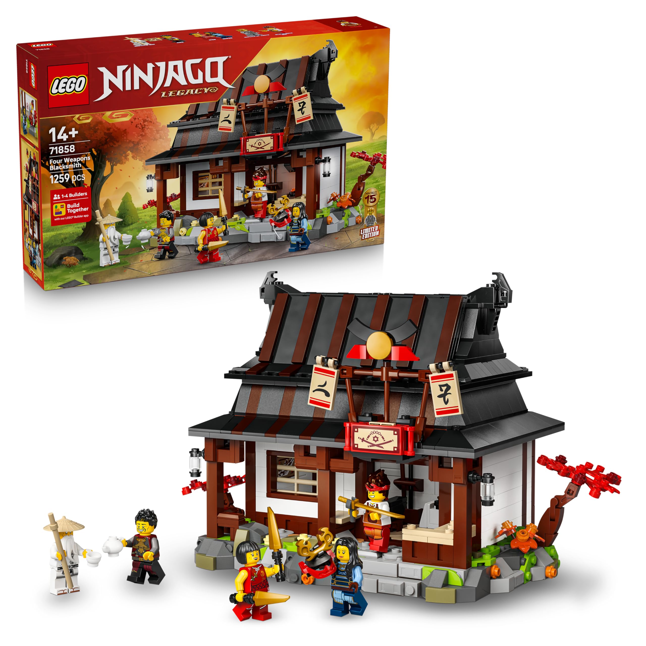 LEGO NINJAGO Four Weapons Blacksmith 15th Anniversary 71858
