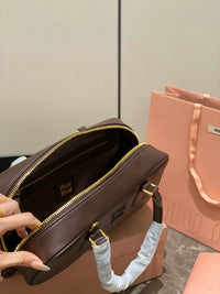 MIU M Leather Bag