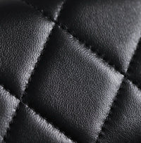 CC 26M Raffia Braided Lambskin Shopping Tote